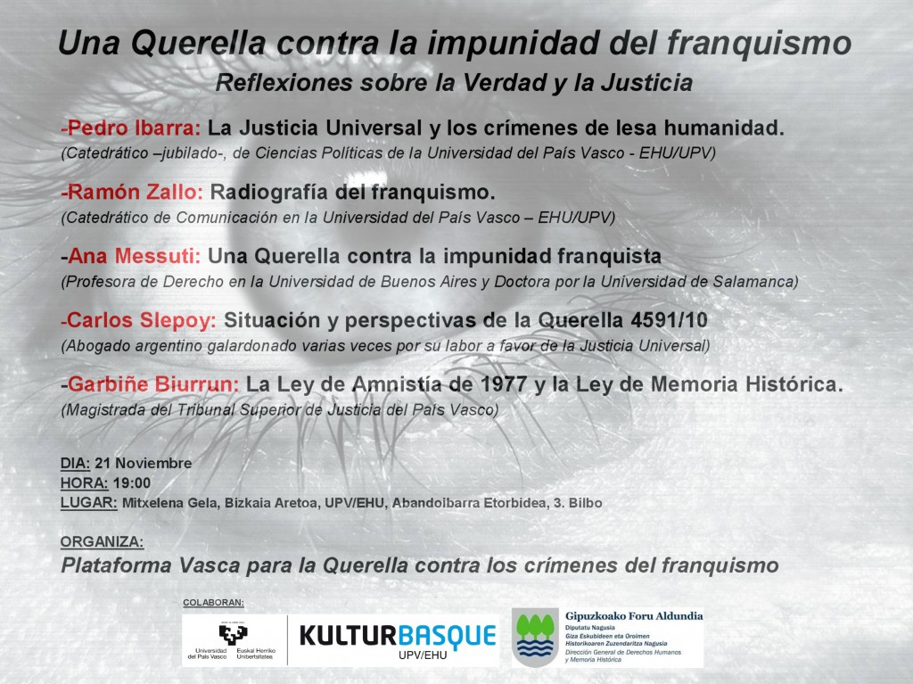 Acto querella en Bilbao 21.11.2013