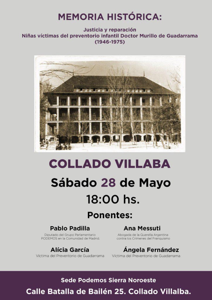 Acto Memoria Villalba 28 de mayo 2016