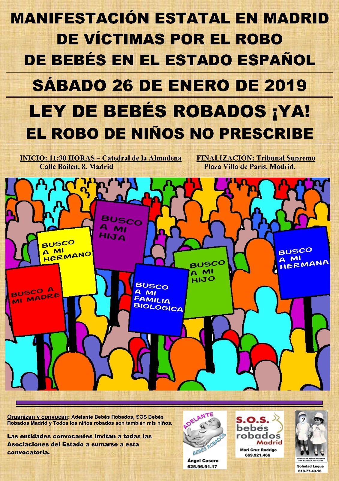 Comparecencia sobre “los bebés robados” en la Asamblea de Madrid